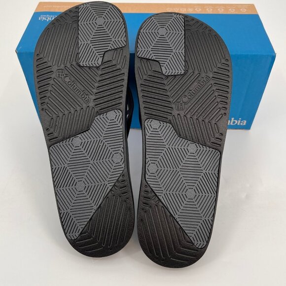 Columbia Hood River Flip Flop Sandal Size 11 Black Graphite Slip On EVA Casual - Picture 6 of 9